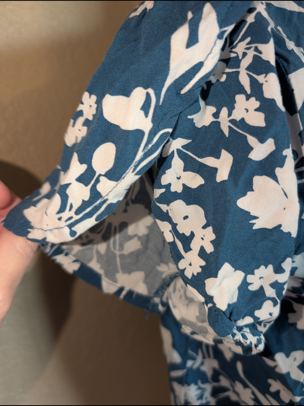 George Teal Floral Wrap Short-Sleeve Blouse - Picture 3 of 5